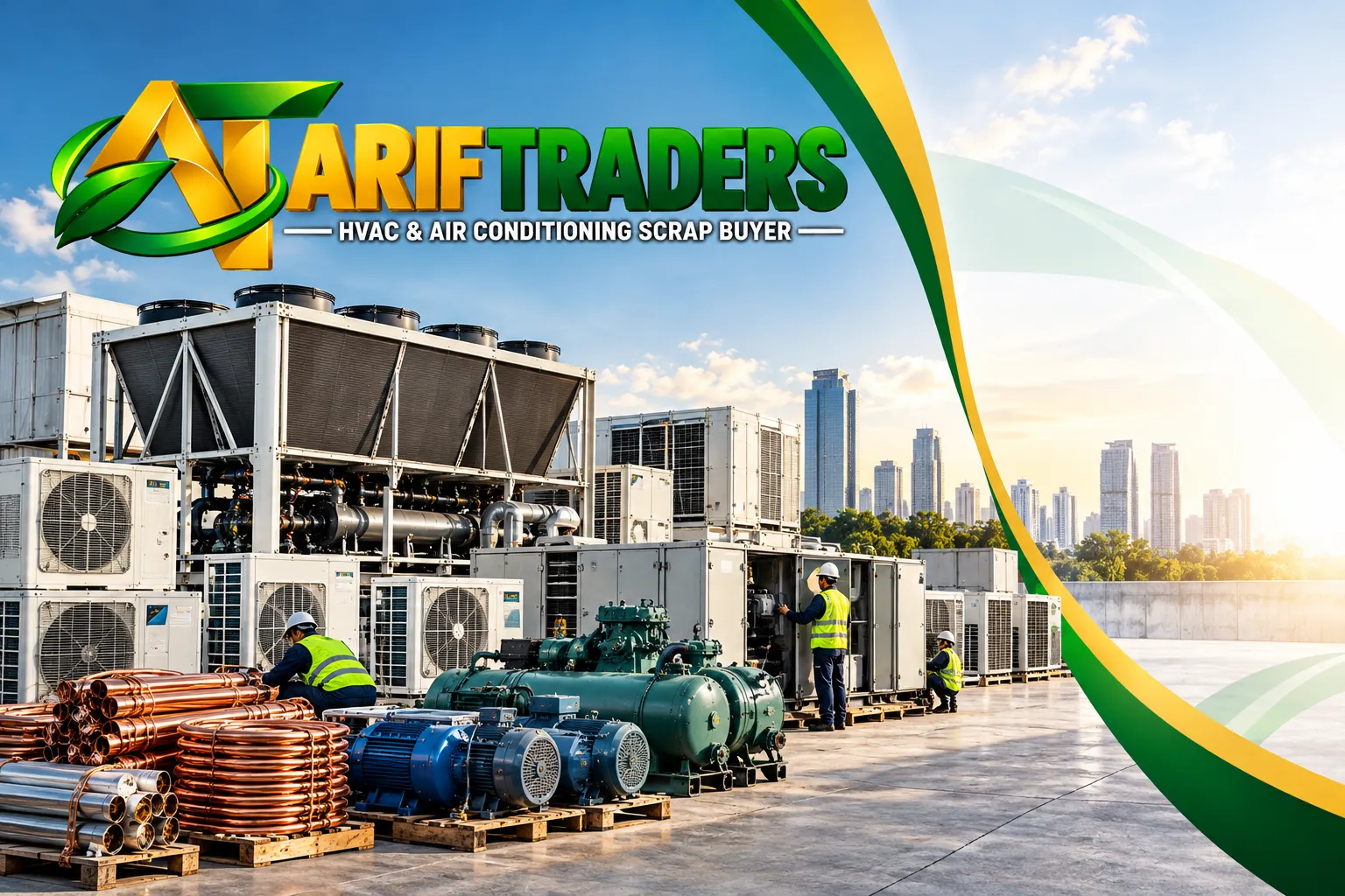 Industrial mechanical equipment in a commercial facility