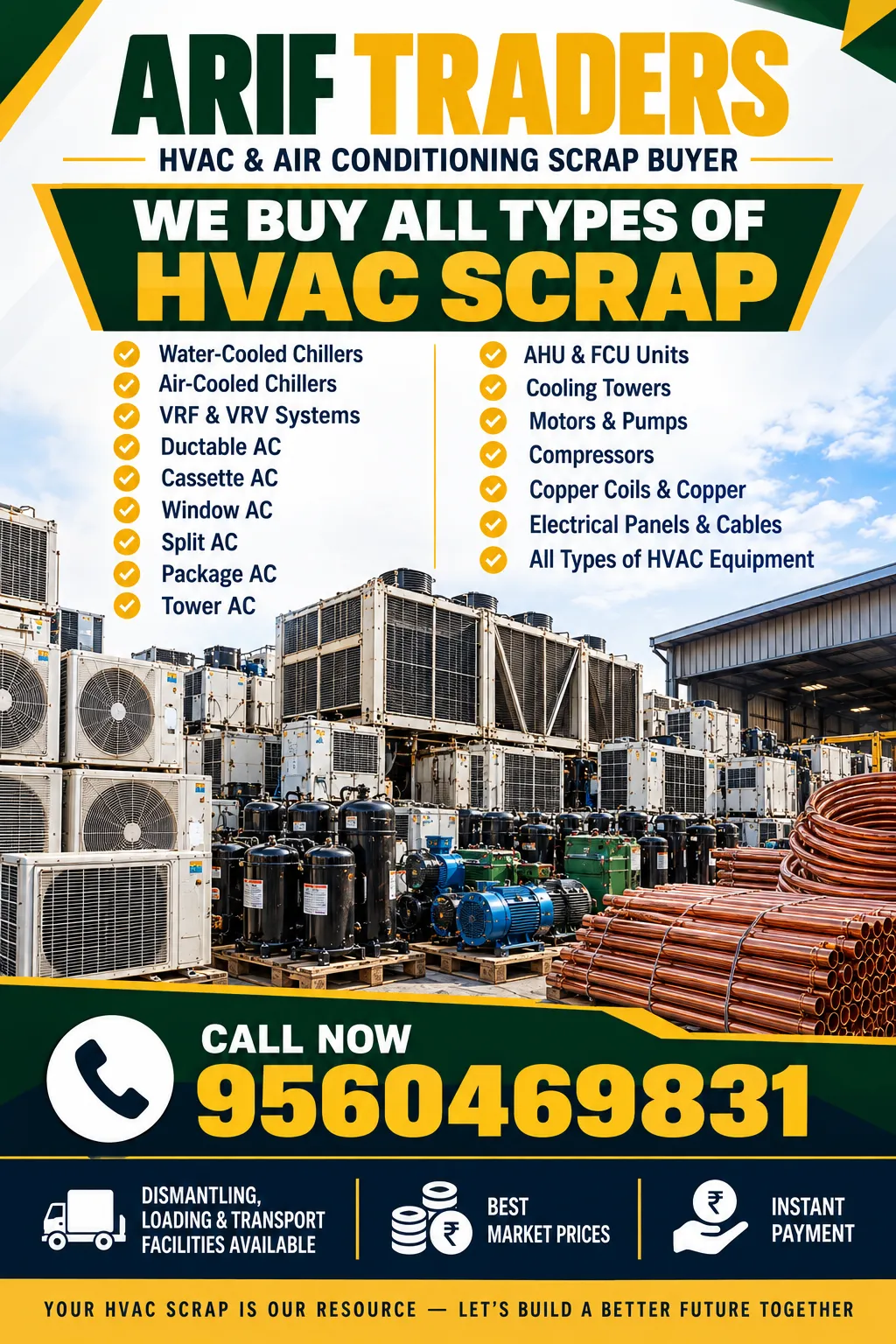 ARIF TRADERS - HVAC Scrap Buyer
